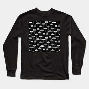 Black and White April Showers Long Sleeve T-Shirt